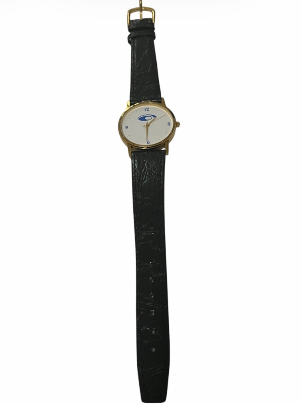Gold tone Watch with white dial. Promotional. Needs battery